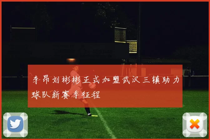 李昂刘彬彬正式加盟武汉三镇助力球队新赛季征程